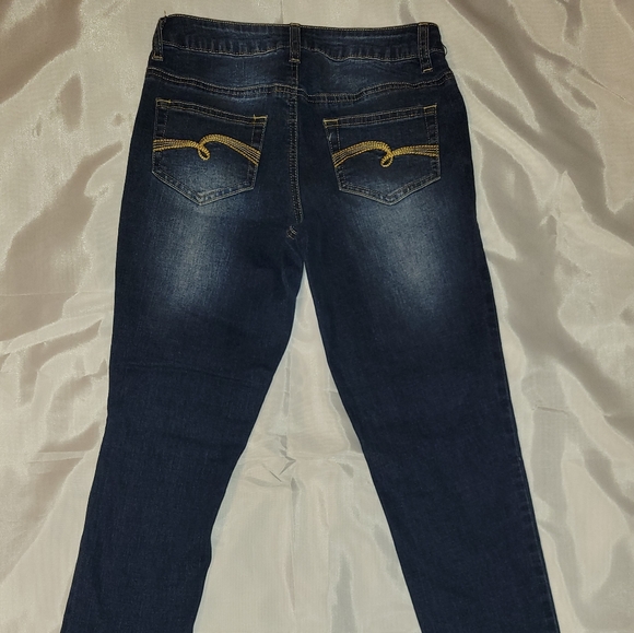 Justice dark wash size 12 denim jeans - Picture 2 of 2